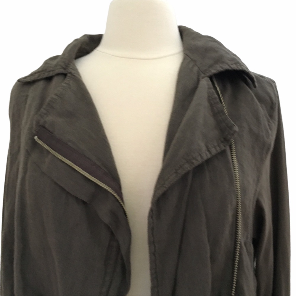 FLAX Wanderlust Linen Jacket Relaxed Java Small - Picture 9 of 15